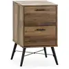 Image de Table De Chevet Clavel 2 Tiroirs Couleur Rustique