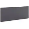 Image de Tête De Lit Aura Recouverte De Tissu Gris Foncé 150x60 Cm
