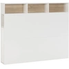 Image de Tête De Lit Zeus 145 Cm Blanc, 2 Portes 9 Trous