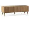 Image de Meuble Tv Lluvia 3 Portes Chêne, Longueur 130 Cm