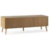 Image de Meuble TV Lluvia 3 portes chêne longueur 130 cm