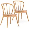 Image de Pack 2 Chaises Brisa En Bois Coleur Chêne