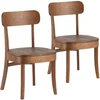 Image de Pack De 2 Chaises Nala Couleur Noyer, Bois Massif