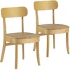 Image de Pack De 2 Chaises Nala Couleur Chêne, Bois Massif