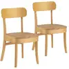 Image de Pack de 2 chaises nala couleur chêne, bois massif I23112