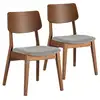 Image de Pack de 2 chaises susi couleur noyer, bois massif I23114