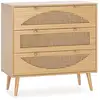 Image de Commode Luna 3 Tiroirs Couleur Chêne
