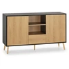 Image de Buffet Apolo 2 Portes 1 Tiroir, Coloris Noir/bois