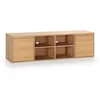 Image de Meuble TV Tori 2 Portes 4 Trous Couleur Chêne 160 cm