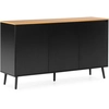 Image de Buffet Desi 3 Portes Couleur Noir