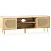 Image de Meuble Tv Luna 2 Portes Couleur Chêne