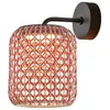 Image de BOVER lampe murale pour extérieur NANS A/02 OUTDOOR (Rouge avec des touches d'orange et de beige - Acier inoxydable, aluminium, polycarbonate, fibre synthétique.)