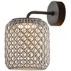 Image de BOVER lampe murale pour extérieur NANS A/02 OUTDOOR (Brun avec des touches de beige et de gris clair - Acier inoxydable, aluminium, polycarbonate, fibre synthétique.)