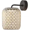 Image de BOVER lampe murale pour extérieur NANS A/02 OUTDOOR (Beige avec des touches de bleu clair et de gris clair. - Acier inoxydable, aluminium, polycarbonate, fibre synthétique.)