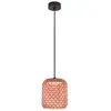 Image de BOVER lampe à suspension pour extérieur NANS S/21 OUTDOOR (Rouge avec des touches d'orange et de beige - Acier inoxydable, aluminium, polycarbonate, fibre synthétique.)