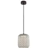 Image de BOVER lampe à suspension pour extérieur NANS S/21 OUTDOOR (Beige avec des touches de bleu clair et de gris clair. - Acier inoxydable, aluminium, polycarbonate, fibre synthétique.)