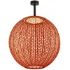 Image de BOVER lampe de plafond pour extérieur NANS SPHERE PF/60 OUTDOOR (Rouge avec des touches d'orange et de beige - Acier inoxydable, aluminium, polycarbonate, fibre synthétique.)