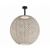 Image de BOVER lampe de plafond pour extérieur NANS SPHERE PF/60 OUTDOOR (Brun avec des touches de beige et de gris clair - Acier inoxydable, aluminium, polycarbonate, fibre synthétique.)