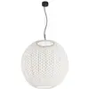 Image de BOVER lampe à suspension pour extérieur NANS SPHERE S/80 OUTDOOR (Beige avec des touches de bleu clair et de gris clair. - Acier inoxydable, aluminium, polycarbonate, fibre synthétique.)