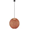 Image de BOVER lampe à suspension pour extérieur NANS SPHERE S/60 OUTDOOR (Beige avec des touches de bleu clair et de gris clair. - Acier inoxydable, aluminium, polycarbonate, fibre synthétique.)