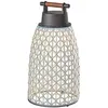 Image de BOVER lampe de table pour extérieur NANS PORTABLE M/41/R OUTDOOR (Beige avec des touches de bleu clair et de gris clair. - Acier inoxydable, aluminium, polycarbonate, fibre synthétique.)