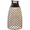 Image de BOVER lampe de table NANS PORTABLE M/49/R OUTDOOR (Brun avec des touches de beige et de gris clair - Acier inoxydable, aluminium, polycarbonate, fibre synthétique.)