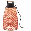 Image de BOVER lampe de table NANS PORTABLE M/49 OUTDOOR (Rouge avec des touches d'orange et de beige - Acier inoxydable, aluminium, polycarbonate, fibre synthétique.)