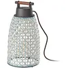 Image de BOVER lampe de table NANS PORTABLE M/41 OUTDOOR (Beige avec des touches de bleu clair et de gris clair. - Acier inoxydable, aluminium, polycarbonate, fibre synthétique.)