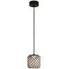 Image de BOVER lampe à suspension pour extérieur NANS S/16 OUTDOOR (Brun avec des touches de beige et de gris clair - Acier inoxydable, aluminium, polycarbonate, fibre synthétique.)