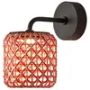 Image de BOVER lampe murale pour extérieur NANS A/01 OUTDOOR (Rouge avec des touches d'orange et de beige - Acier inoxydable, aluminium, polycarbonate, fibre synthétique.)