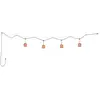 Image de BOVER lampe à suspension pour extérieur NANS CATENARY S/16/4L OUTDOOR (Rouge avec des touches d'orange et de beige - Acier inoxydable, aluminium, polycarbonate, fibre synthétique.)