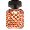 Image de BOVER lampe de plafond pour extérieur NANS PF/16 OUTDOOR (Rouge avec des touches d'orange et de beige - Acier inoxydable, aluminium, polycarbonate, fibre synthétique.)