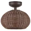 Image de BOVER lampe de plafond pour extérieur GAROTA PF/01 OUTDOOR (Marron - Aluminium, acier inoxydable, polyéthylène, fibre synthétique)