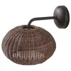 Image de BOVER lampe murale pour extérieur GAROTA A/01 OUTDOOR (Marron - Aluminium, acier inoxydable, polyéthylène, fibre synthétique)