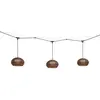 Image de BOVER lampe à suspension pour extérieur GAROTA CATENARY S/27/4L OUTDOOR (Marron - Aluminium, acier inoxydable, polyéthylène, fibre synthétique)