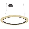 Image de BOVER lampe à suspension RODA S/150 (Ruban crème translucide, dimmable 1-10 V - Aluminium, acier, ruban)