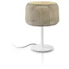 Image de BOVER lampe de table pour extérieur FORA M (Beige clair, dimmable Triac - Aluminium, acier inoxydable, polyéthylène, fibre synthétique)