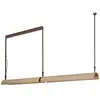 Image de BOVER lampe à suspension ALUET S/100/2L (Lumière indirecte - Aluminium, acier, bois, coton)