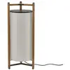 Image de BOVER lampadaire KANDO P/111 (Ruban blanc - Aluminium, bois de teck, ruban, polycarbonate.)