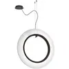 Image de BOVER lampe à suspension RODA S/90/V (Ruban blanc translucide, cdimmable Triac - Aluminium, acier, ruban)