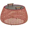 Image de BOVER lampe de table NANS BAG/38/R OUTDOOR (Rouge avec des touches d'orange et de beige - Acier inoxydable, aluminium, polycarbonate, fibre synthétique.)