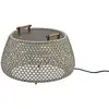 Image de BOVER lampe de table NANS BAG/38 OUTDOOR (Brun avec des touches de beige et de gris clair - Acier inoxydable, aluminium, polycarbonate, fibre synthétique.)