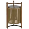 Image de BOVER lampadaire pour extérieur KANDO P/76/R OUTDOOR (Corde couleur sable - Aluminium, bois de teck, corde nautique, polycarbonate.)