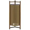 Image de BOVER lampadaire pour extérieur KANDO P/111/R OUTDOOR (Corde couleur sable - Aluminium, bois de teck, corde nautique, polycarbonate.)