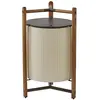 Image de BOVER lampadaire KANDO P/76/R (Ruban cr - Aluminium, bois de teck, ruban, polycarbonate.)
