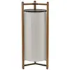 Image de BOVER lampadaire KANDO P/111/R (Ruban blanc - Aluminium, bois de teck, ruban, polycarbonate.)