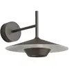 Image de BOVER lampe murale FANALET A/01 OUTDOOR (Brun graphite et blanc - Aluminium, laiton)