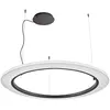Image de BOVER lampe à suspension RODA S/120 (Ruban blanc translucide, dimmable Dali - Aluminium, acier, ruban)