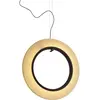Image de BOVER lampe à suspension RODA S/90/V (Ruban crème translucide, dimmable Dali, pilote à distance - Aluminium, acier, ruban)
