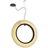 Image de BOVER lampe à suspension RODA S/90/V (Ruban crème translucide, dimmable Dali - Aluminium, acier, ruban)